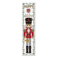 Harvard Crimson 11" x 46" Nutcracker Holiday Leaner Sign