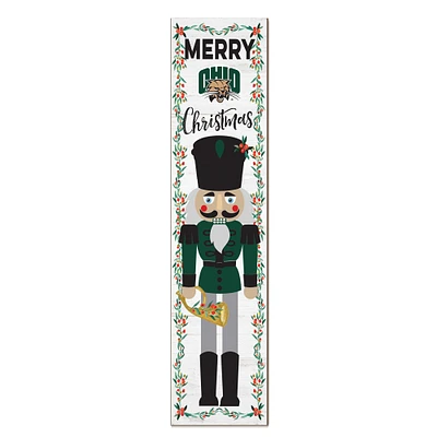 Ohio Bobcats 11" x 46" Nutcracker Holiday Leaner Sign