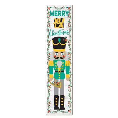 Xavier University of Louisiana Gold Rush 11" x 46" Nutcracker Holiday Leaner Sign