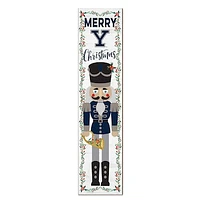 Yale Bulldogs 11" x 46" Nutcracker Holiday Leaner Sign