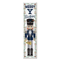 Yale Bulldogs 11" x 46" Nutcracker Holiday Leaner Sign