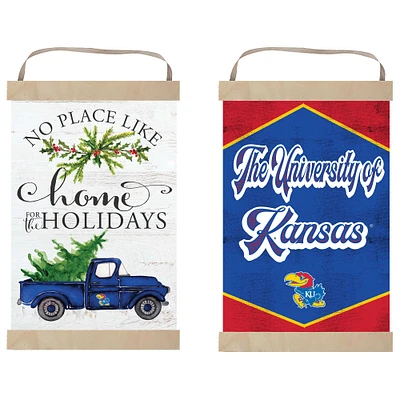 Kansas Jayhawks 12" x 20" Reversible Banner Sign