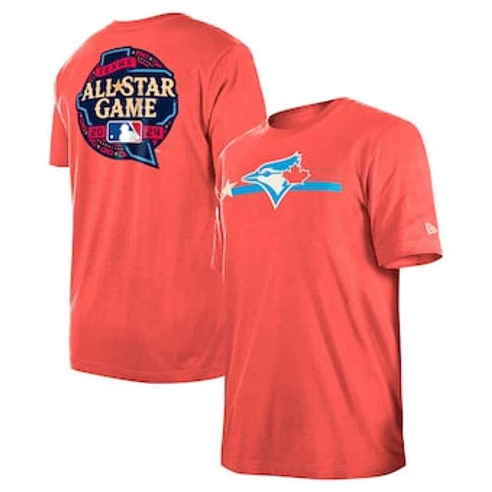 Men's New Era Red Toronto Blue Jays 2024 MLB All-Star Game Hat Hookup T-Shirt