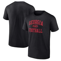 Men's Fanatics  Black Georgia Bulldogs First Sprint T-Shirt