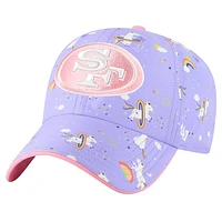 Girls Preschool '47 Lavender San Francisco 49ers Unicorn Clean Up Adjustable Hat