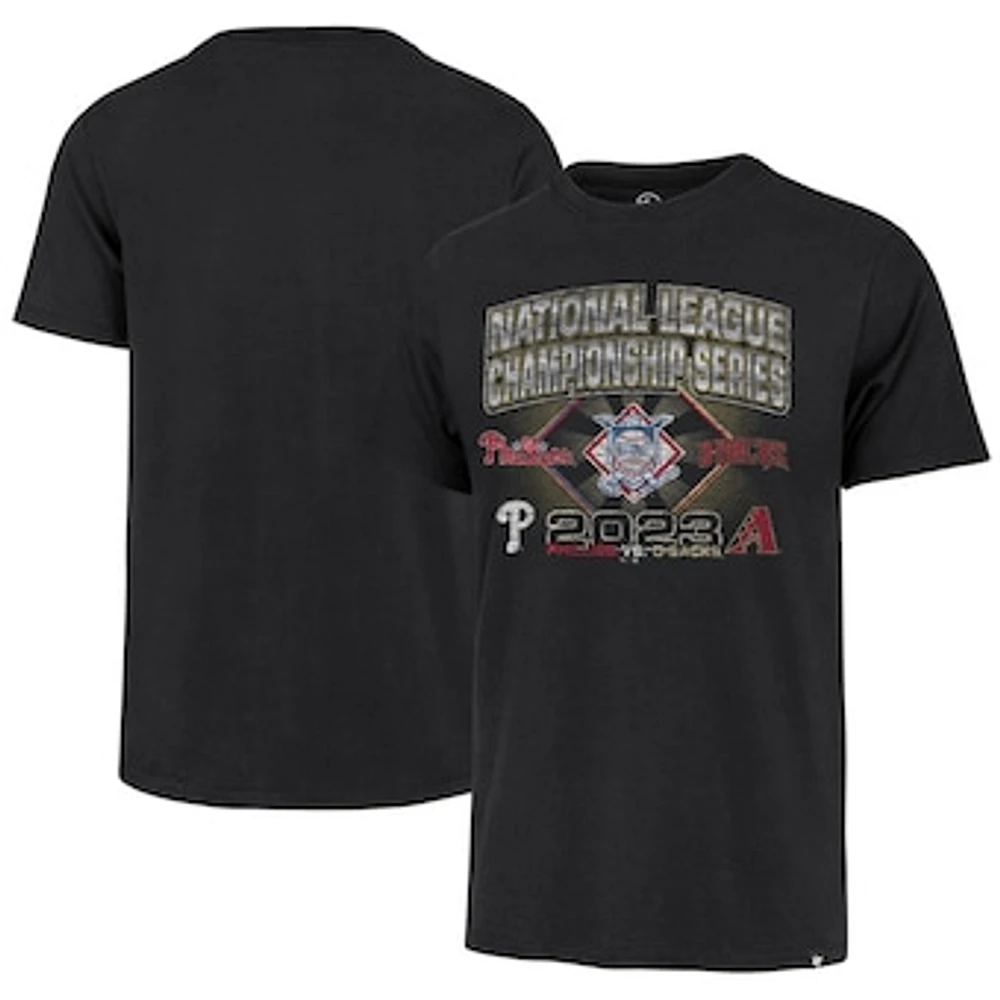 Men's '47  Black Philadelphia Phillies vs. Arizona Diamondbacks 2023 NLCS Matchup Franklin T-Shirt