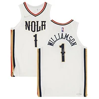 Zion Williamson New Orleans Pelicans Autographed White Nike City Edition Authentic Jersey