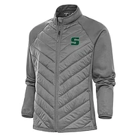 Women's Antigua  Steel Slippery Rock Pride Altitude Full-Zip Jacket