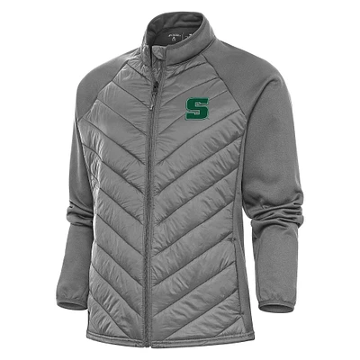 Women's Antigua  Steel Slippery Rock Pride Altitude Full-Zip Jacket
