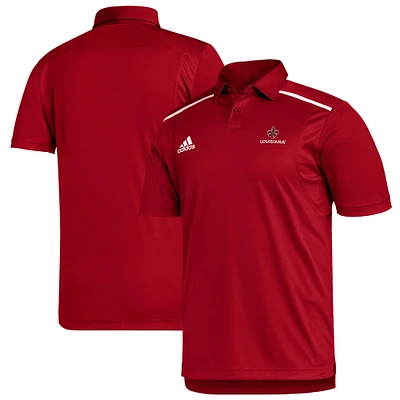 Men's adidas Cardinal Louisiana Ragin' Cajuns Sideline Team-Issued Polo