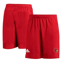 Men's adidas Red Louisville Cardinals Sideline 9” Heat Ready Woven Shorts