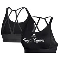 Women's adidas Black Louisiana Ragin' Cajuns Sideline Ultimate Sports Bra