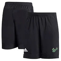 Men's adidas Black South Florida Bulls Sideline 9” Heat Ready Woven Shorts