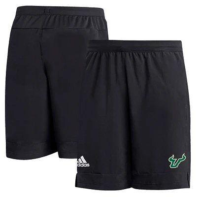 Men's adidas Black South Florida Bulls Sideline 9” Heat Ready Woven Shorts