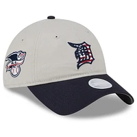 Women's New Era  Khaki/Black Detroit Tigers 2024 Fourth of July 9TWENTY Adjustable Hat