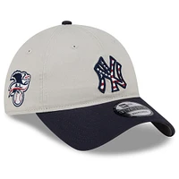 Men's New Era  Khaki/Black New York Yankees 2024 Fourth of July 9TWENTY Adjustable Hat