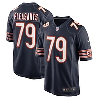 Men's Nike Austen Pleasants  Navy Chicago Bears Game Jersey