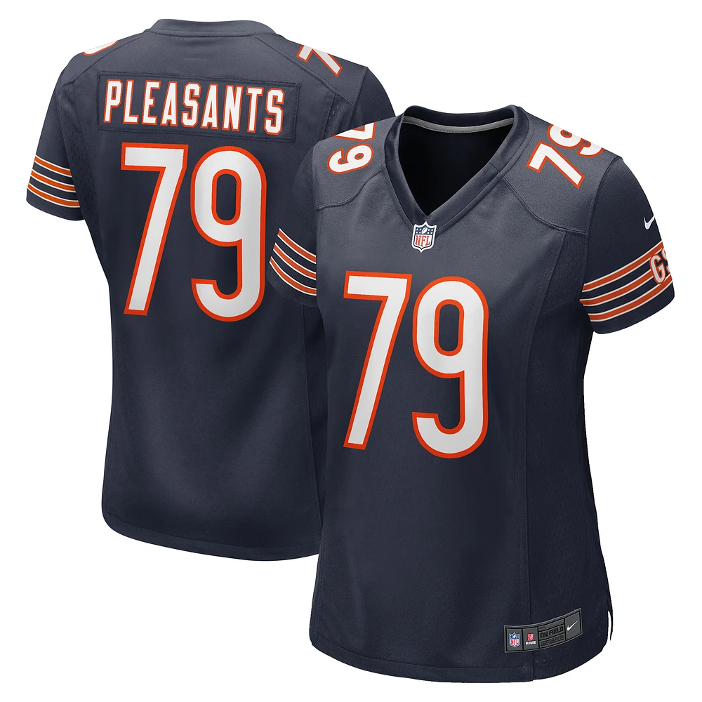 Women's Nike Austen Pleasants  Navy Chicago Bears Game Jersey