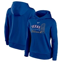 Women's Nike Royal Texas Rangers 2023 World Series Champions Lockup Pullover Hoodie