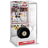 Connor Bedard Chicago Blackhawks NHL Debut Deluxe Tall Hockey Display Case