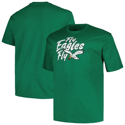 Men's Fanatics Kelly Green Philadelphia Eagles Big & Tall Gridiron Classics Local T-Shirt