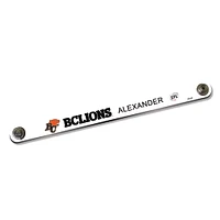 BC Lions Personalized Leather Slim Bracelet