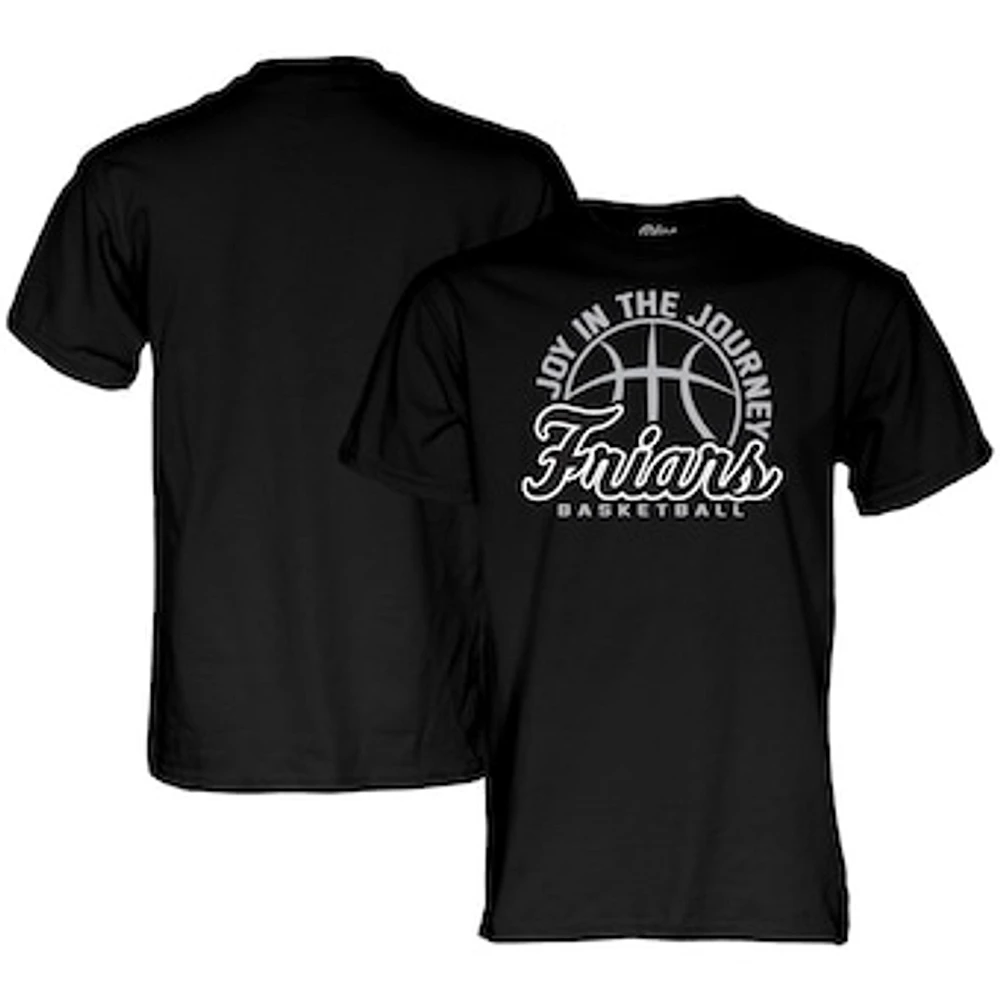 Unisex Blue 84  Black Providence Friars Women's Basketball Joy The Journey T-Shirt