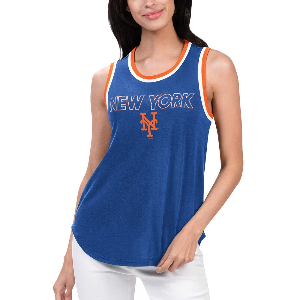 Women's G-III 4Her by Carl Banks Royal New York Mets Strategy Tank Top