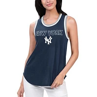 Women's G-III 4Her by Carl Banks Navy New York Yankees Strategy Tank Top