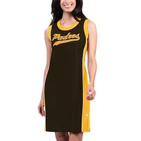 Women's Starter Brown San Diego Padres Slam Dunk Tank Sneaker Dress