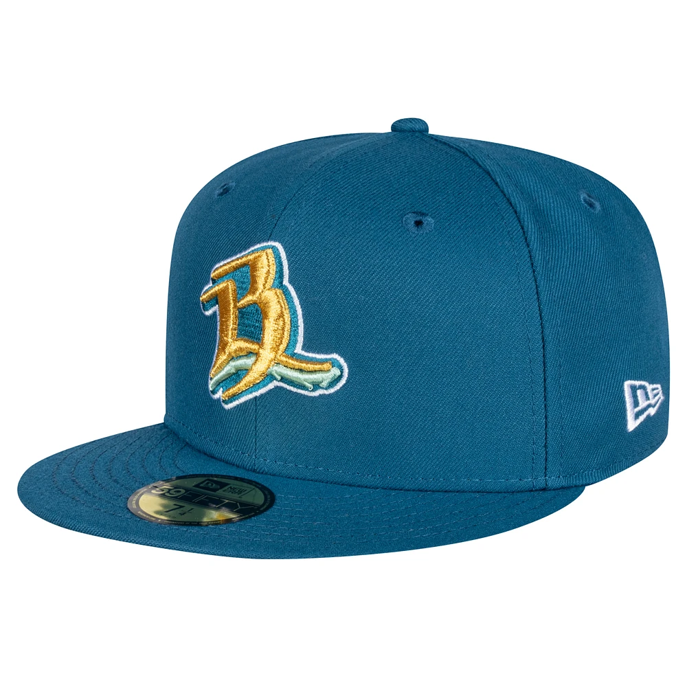 Men's New Era Teal Leon Bravos Mexico League On Field 59FIFTY Fitted Hat