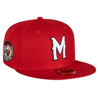 Men's New Era Red/ Mexico Diablos League On Field 59FIFTY Fitted Hat