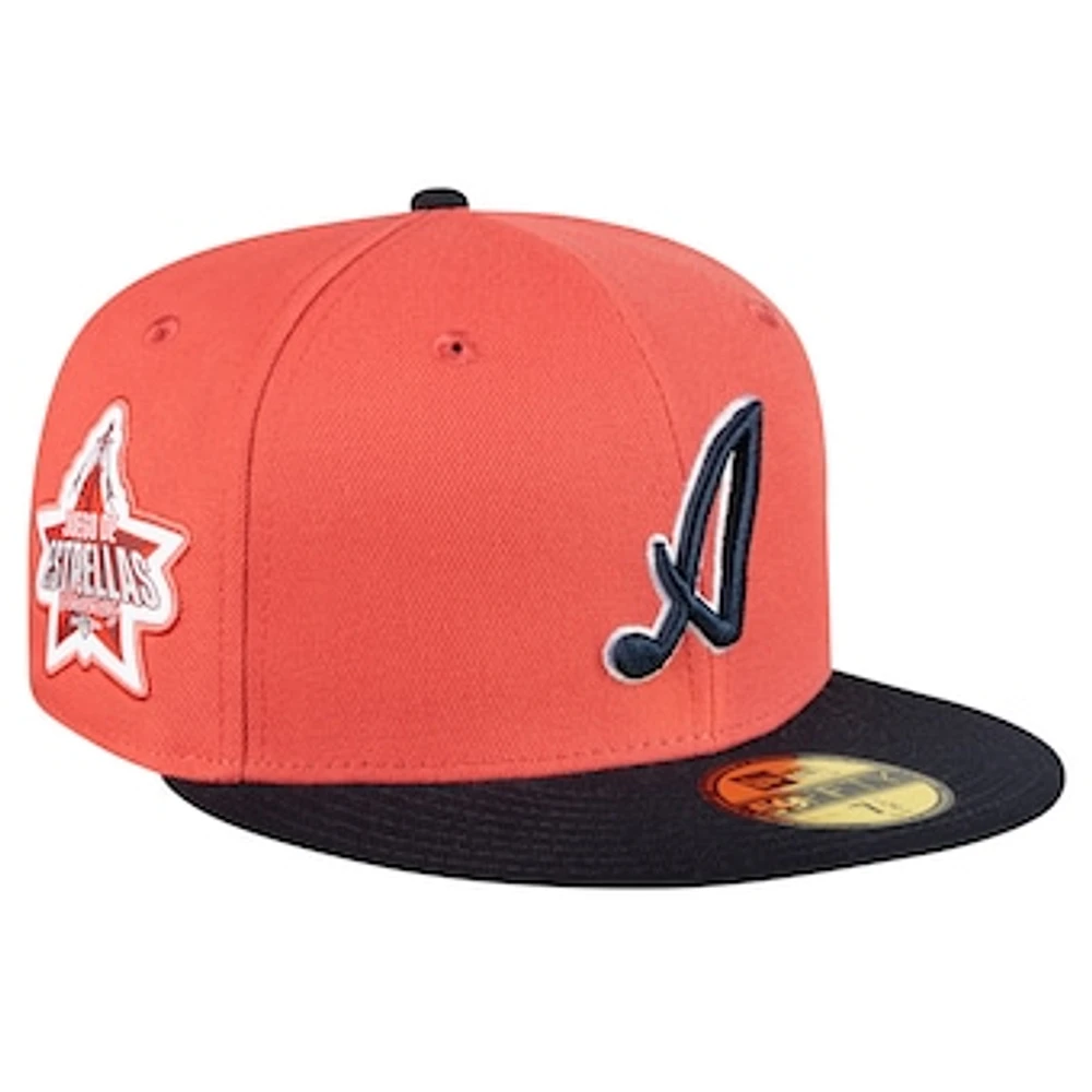 Men's New Era Pink/Navy Veracruz Aquilas Mexico League On Field 59FIFTY Fitted Hat