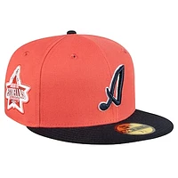 Men's New Era Pink/Navy Veracruz Aquilas Mexico League On Field 59FIFTY Fitted Hat