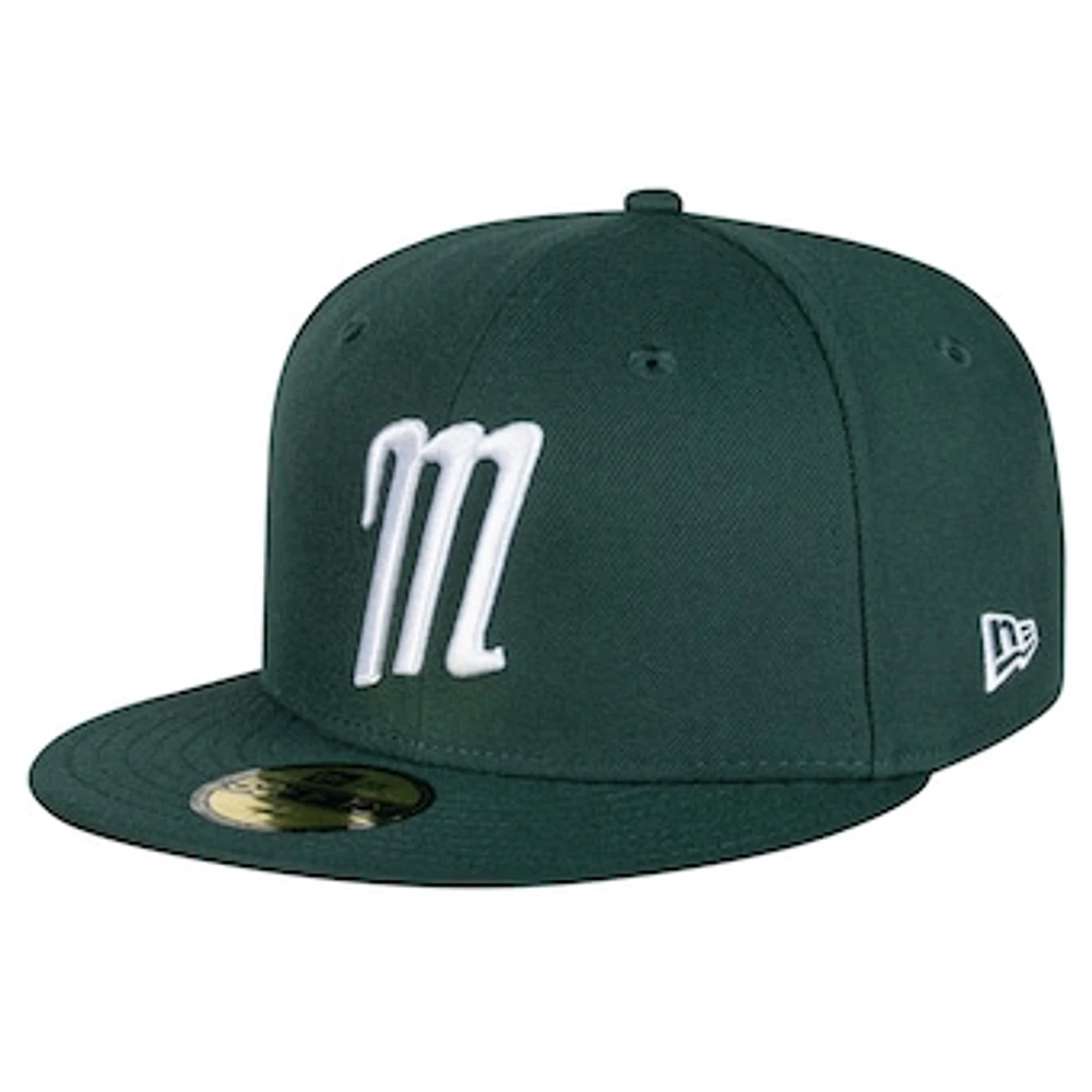 Men's New Era Green Monterrey Sultans Mexico League On Field 59FIFTY Fitted Hat