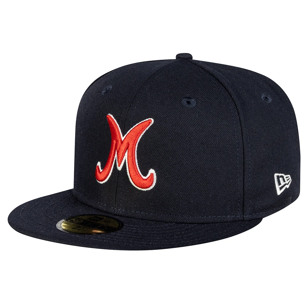 Men's New Era Navy Monterrey Sultans Mexico League On Field 59FIFTY Fitted Hat