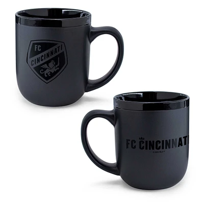 WinCraft FC Cincinnati 17oz. Black on Black Ceramic Mug