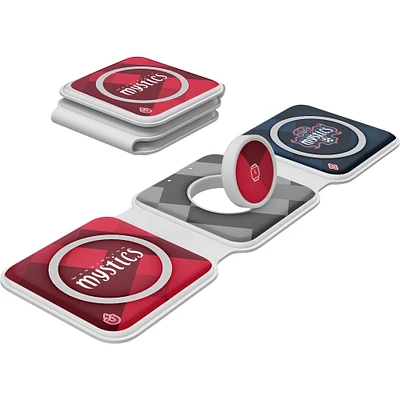 Keyscaper Washington Mystics 3-in-1 Foldable Charger
