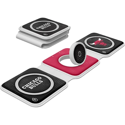 Keyscaper Chicago Bulls 3-in-1 Foldable Charger