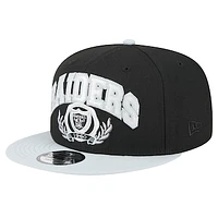 Men's New Era Black/Silver Las Vegas Raiders Team Establish 9FIFTY Snapback Hat