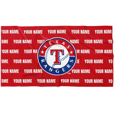 Chad & Jake Texas Rangers 30" x 60" Personalized Horizontal Towel