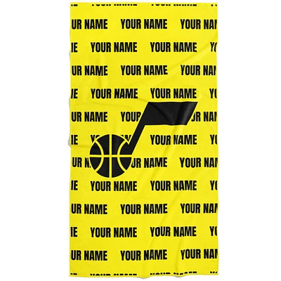 Chad & Jake Utah Jazz 30" x 60" Personalized Repeat Vertical Towel