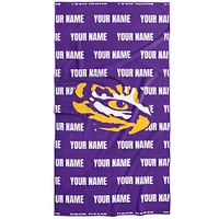 Chad & Jake LSU Tigers 30" x 60" Personalized Repeat Vertical Towel