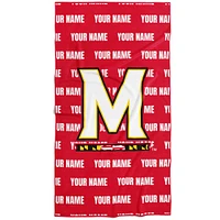 Chad & Jake Maryland Terrapins 30" x 60" Personalized Repeat Vertical Towel