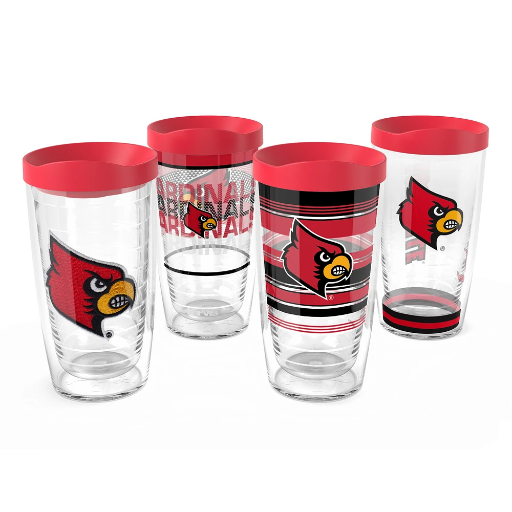 Tervis Louisville Cardinals Four-Pack 16oz. Classic Tumbler Set