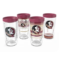 Tervis Florida State Seminoles Four-Pack 16oz. Classic Tumbler Set