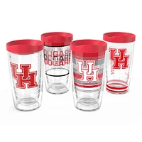 Tervis Houston Cougars Four-Pack 16oz. Classic Tumbler Set