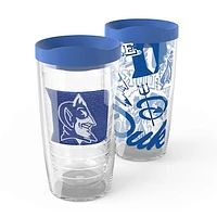 Tervis Duke Blue Devils 2-Pack 16oz. Competitor & Emblem Tumbler Set