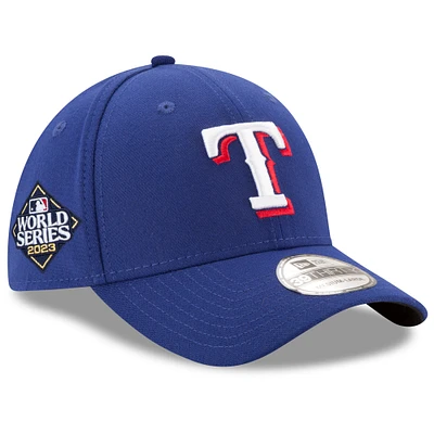 Men's New Era  Royal Texas Rangers 2023 World Series Side Patch 39THIRTY Flex Hat