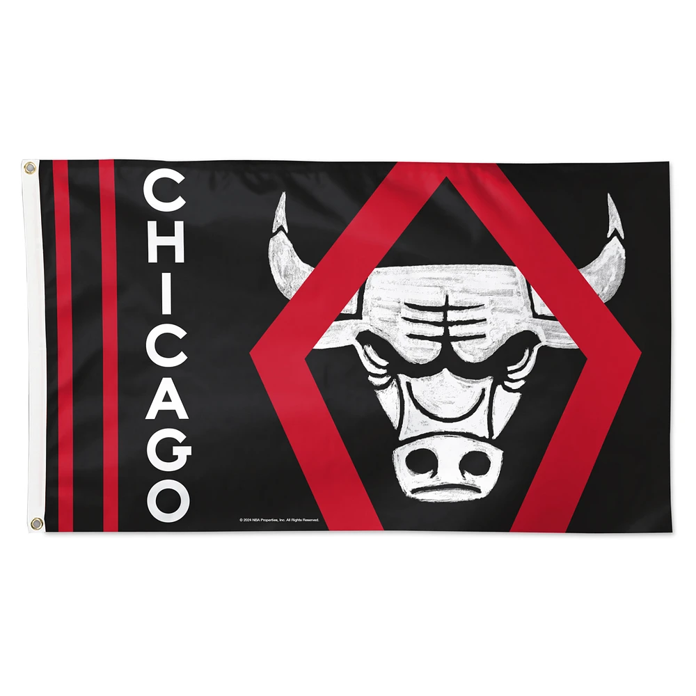 WinCraft  Chicago Bulls 2023/24 City Edition One-Sided 3' x 5' Deluxe Flag